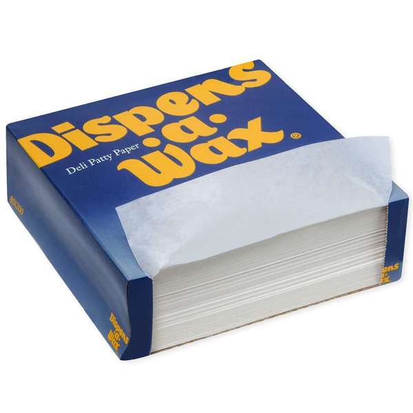 Dispens-A-Wax Dispens-A-Wax Deli Patty Paper 5.5x5.5 White, PK24000 512